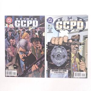 Batman GCPD 1 & 2 Gotham City Police Department Dixon Aparo Sienkiewicz Vintage